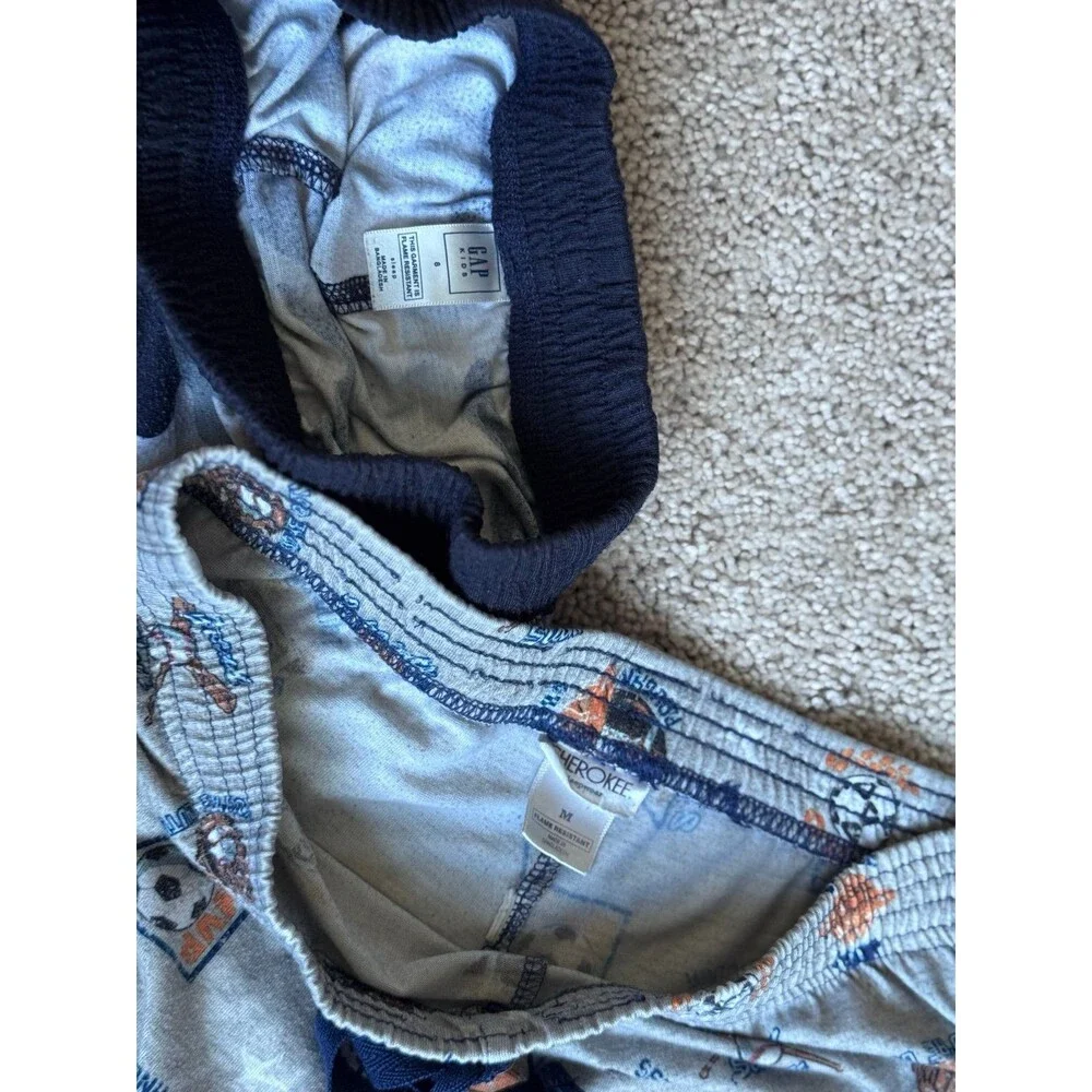 Gap & Cherokee Brands, Boy’s Sleepwear Shorts, Size Medium (8) Pajamas